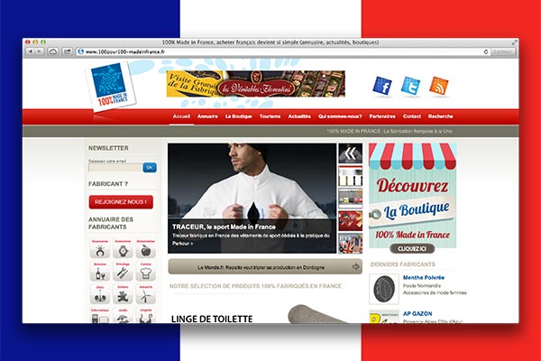 100 pour 100 Made in France. 100 pour 100 Made in France.